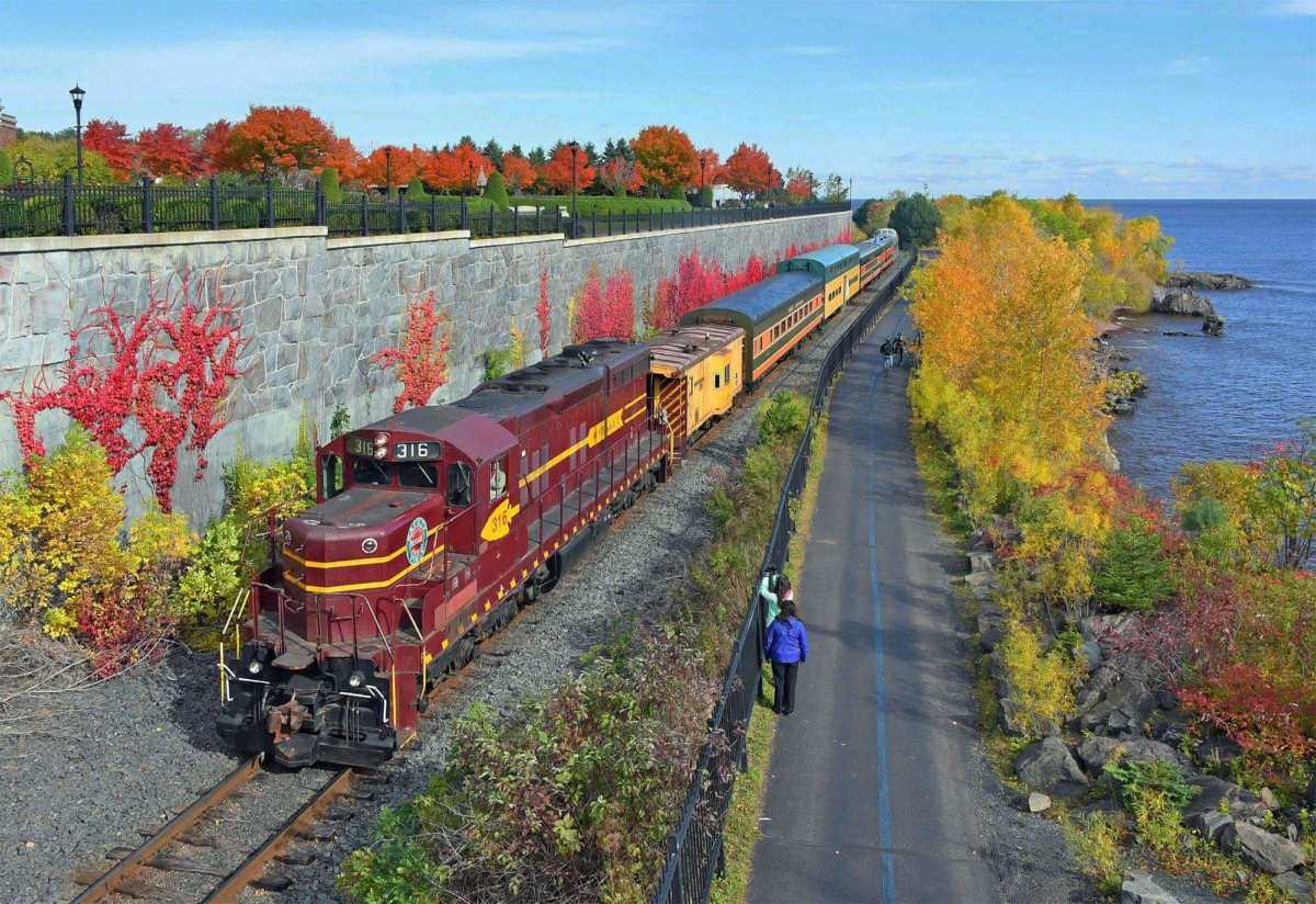 Train with Fall Colors